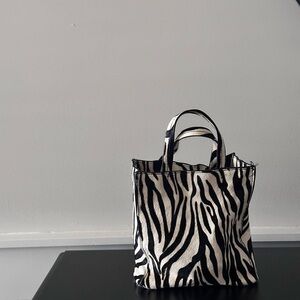 Zebra Print Tote Bag